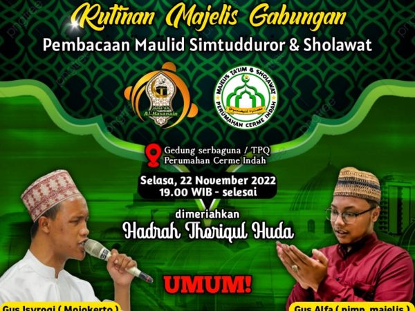 Maulid Simtuddhuror dan Sholawat Bersama Gus Isroqi dan Gus Alfa